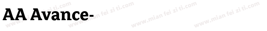 AA Avance字体转换